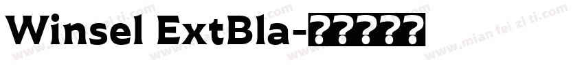Winsel ExtBla字体转换